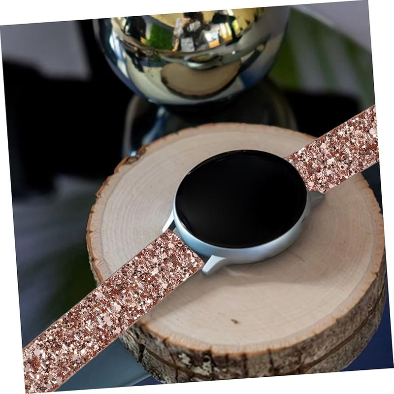 Rose Gold Replacement Strap Compatible Smartwatch Comfortable Skin Friendly Watch Band - Image 5